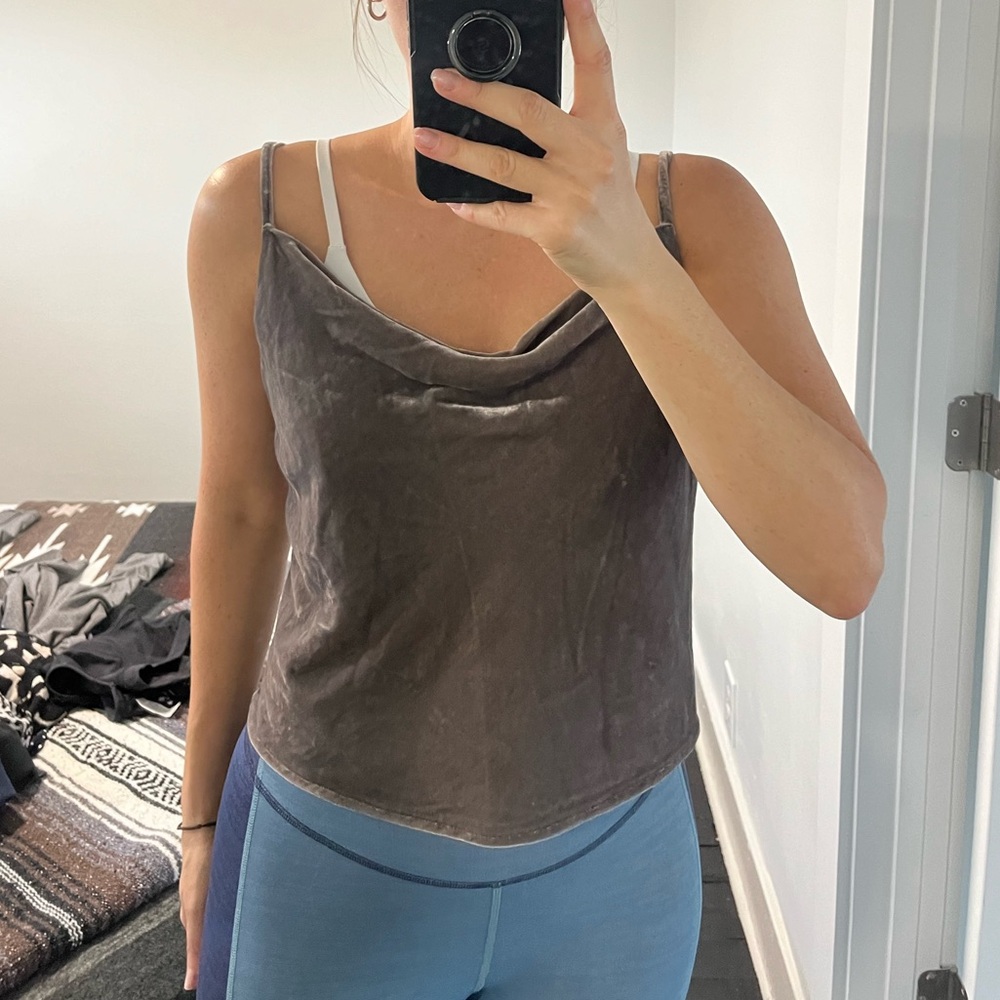 Banana Republic - velvet cowl neck top